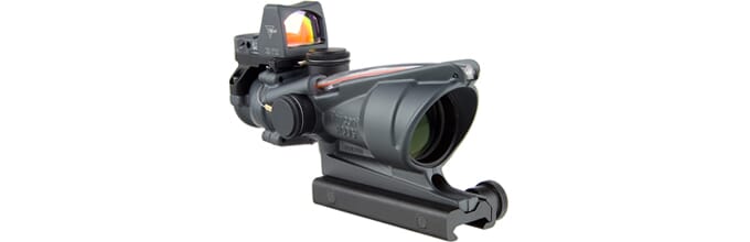 Trijicon X Acog Dual Illum Red Chevron Reticle W Colt Knob