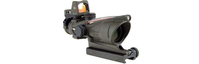 Trijicon X Acog Dual Illum Red Chevron Reticle W Colt Knob