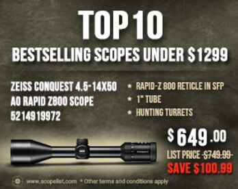 Top 10 Best Selling Scopes Under $1299