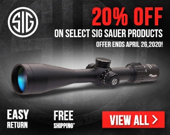 Sig Sauer Sale! Save 20% off