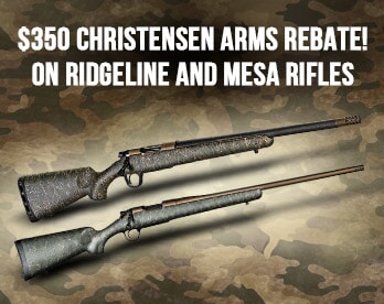 $350 Christensen Arms Rebate 2022!