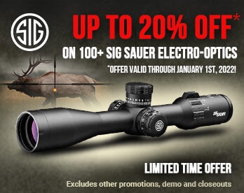 20% Off Select Sig Sauer Optics