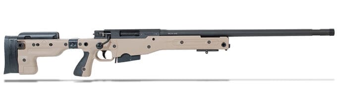 Accuracy International AT 6.5 Creedmoor 24" Threaded Folding Stock Pale Brown Rifle ATR5624FOPB