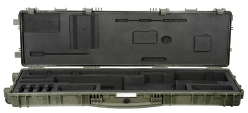 Accuracy International TRANSIT CASE (Explorer Plastic) Fitted for AX rifle Green 6980GR