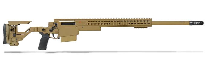 Accuracy International AXSR Folding Rifle .338 Norma Mag Dark Earth 27" 3/4"-24 w/Brake  SR38N27MDE