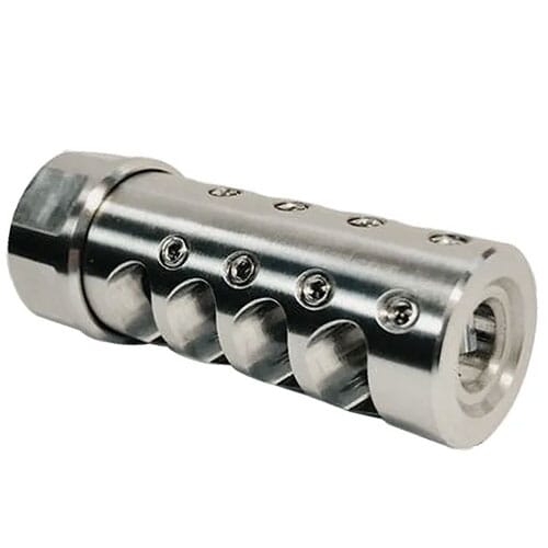 APA The Answer Muzzle Brake 1/2x28 .264 Cal Stainless Steel APA-ANSWER-1-2x28-264-SS