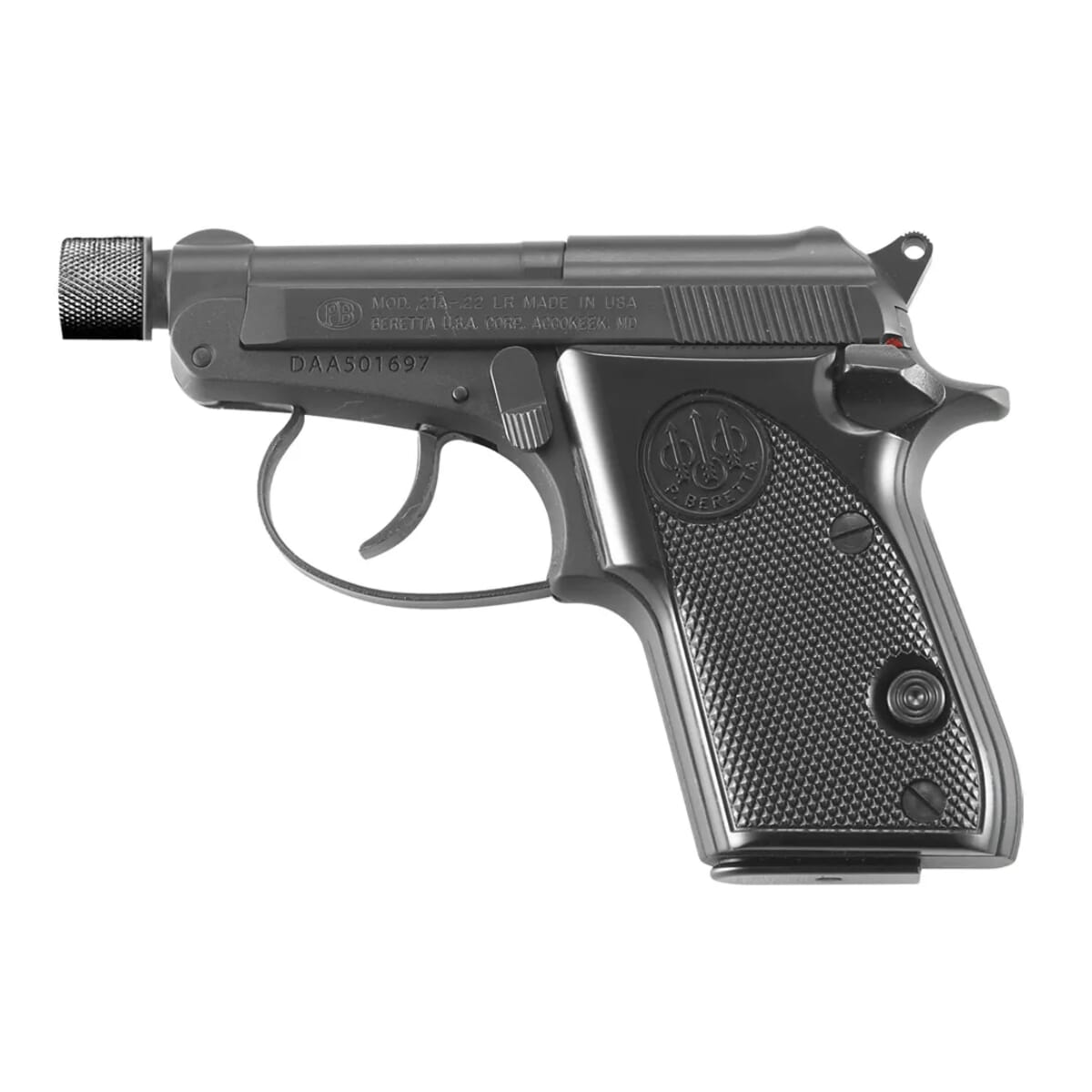 Beretta Model 21A Bobcat .22LR DA/SA 7rd Pistol w/Threaded Barrel