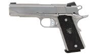 Cabot S103 Commander 45 ACP Stainless  Rhombus cut checkered front strap G-10 Scallop grips