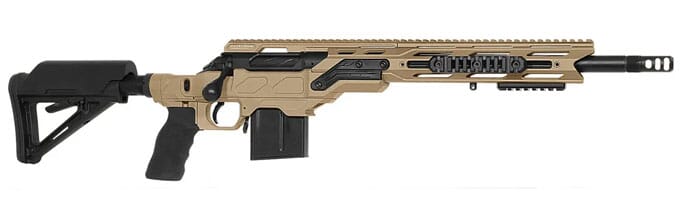 Cadex Defense CDX-R7 CPS (Takedown) SA 6.5 Creedmoor 16.5" 1:10" Bbl Hybrid Tan/Blk Rifle w/MX1 MB CDXR7-COPS-308-165-BR20-D2E1N-HTB