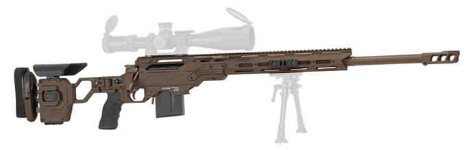 Cadex Defense CDX-30 LITE .308 Win 24" 1:11.25" Bbl Hybrid SSV/Blk Rifle w/MX1 MB CDX30-LITE-308-24-BR20-D2F1N-HSB