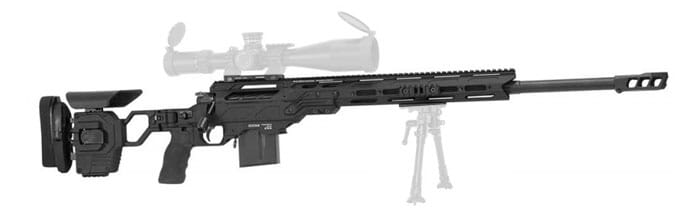 Cadex Defense CDX-33 LITE .338 Lapua Mag 27" 1:9.5" Bbl Hybrid Gry/Blk Rifle w/MX1 MB CDX33-LITE-338-27-BR30-D2D3N-HGB