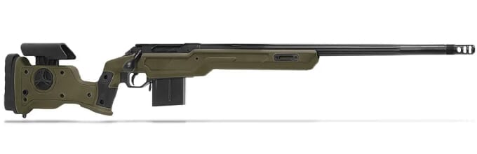 Cadex Defense CDX-R7 SHP SA 6.5 Creedmoor 24" 1:8" Bbl Integrated Stock Hybrid ODG/Blk Rifle w/MX2 ST MB CDXR7-SDOG-6.5-24-CI20-D1B1N-HOD