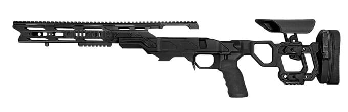 Cadex Defense Field Tactical Black Rem 700 SA LH Skeleton Fixed 20 MOA for DSSF 3.055" Chassis STKFT-REM-LH-SA-B-20-B-BLK