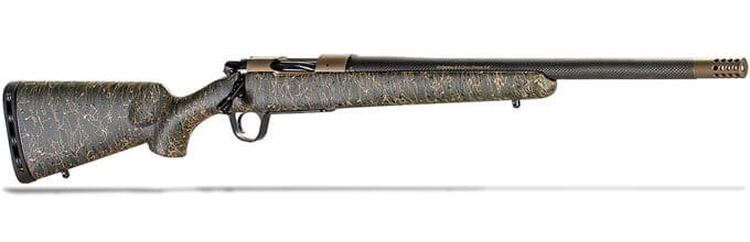 Christensen Arms Burnt Bronze Ridgeline 308 Win 20" 1:10" LH Green w/ Black & Tan Webbing Rifle 801-06039-01