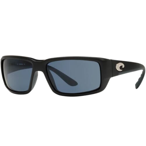 Costa Fantail Matte Black Frame Sunglasses w/Gray 580P Lenses 06S9006-90060459
