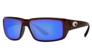 Costa Fantail Tortoise Frame Sunglasses w/Blue Mirror 580G Lenses 06S9006-90063359