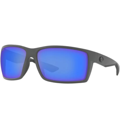 Costa Reefton Matte Gray Frame Sunglasses w/Blue Mirror 580P Lenses 06S9007-90071464