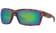 Costa Reefton Matte Retro Tortoise Frame Sunglasses w/Green Mirror 580G Lenses 06S9007-90073164