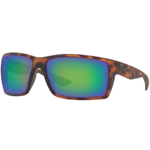Costa Reefton Matte Retro Tortoise Frame Sunglasses w/Green Mirror 580G Lenses 06S9007-90073164
