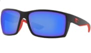 Costa Reefton Race Black Frame Sunglasses w/Blue Mirror 580G Lenses 06S9007-90072564