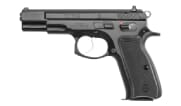 CZ-USA 75 B 9mm 16rd Blk Handgun w/Polycoat Steel Fixed Sights Manual Safety Blk Plastic Grips 91102