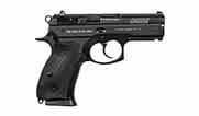 CZ-USA 75 P-01 9mm 10rd Blk Handgun w/Polycoat Alum Fixed Sights Decocker Blk Rubber Grips CA-Compliant 01199