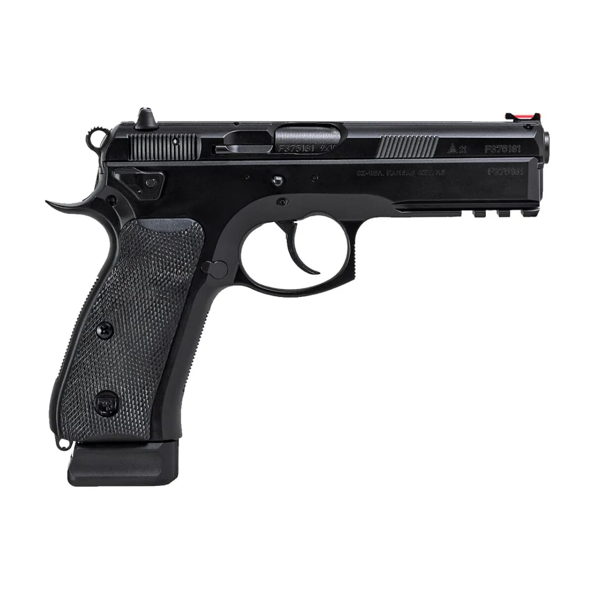 Cz Usa 75 Sp 01 Tactical 9mm Blk 19rd Handgun W Luminescent Front Rear Sights And Ambi Decocker