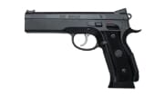 CZ-USA Custom Shop A01-LD 9mm 19rd Blued Steel Handgun w/FO Front/Blk Serrated Rear, Short-Reset Trigger, Match Grade Bull Bbl 91731