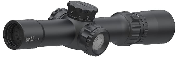 March F Tactical 1-8x24 FMC-1 Illuminated 0.1 MIL FFP Riflescope D8V24FIML-FMC-1