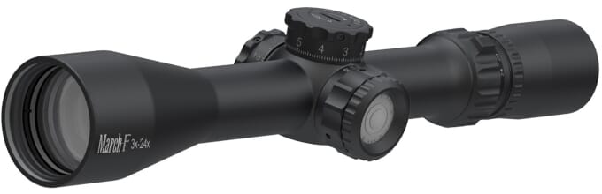 March F Tactical 3-24x42 FML Illuminated 0.1 MIL FFP Riflescope D24V42FIML-FML