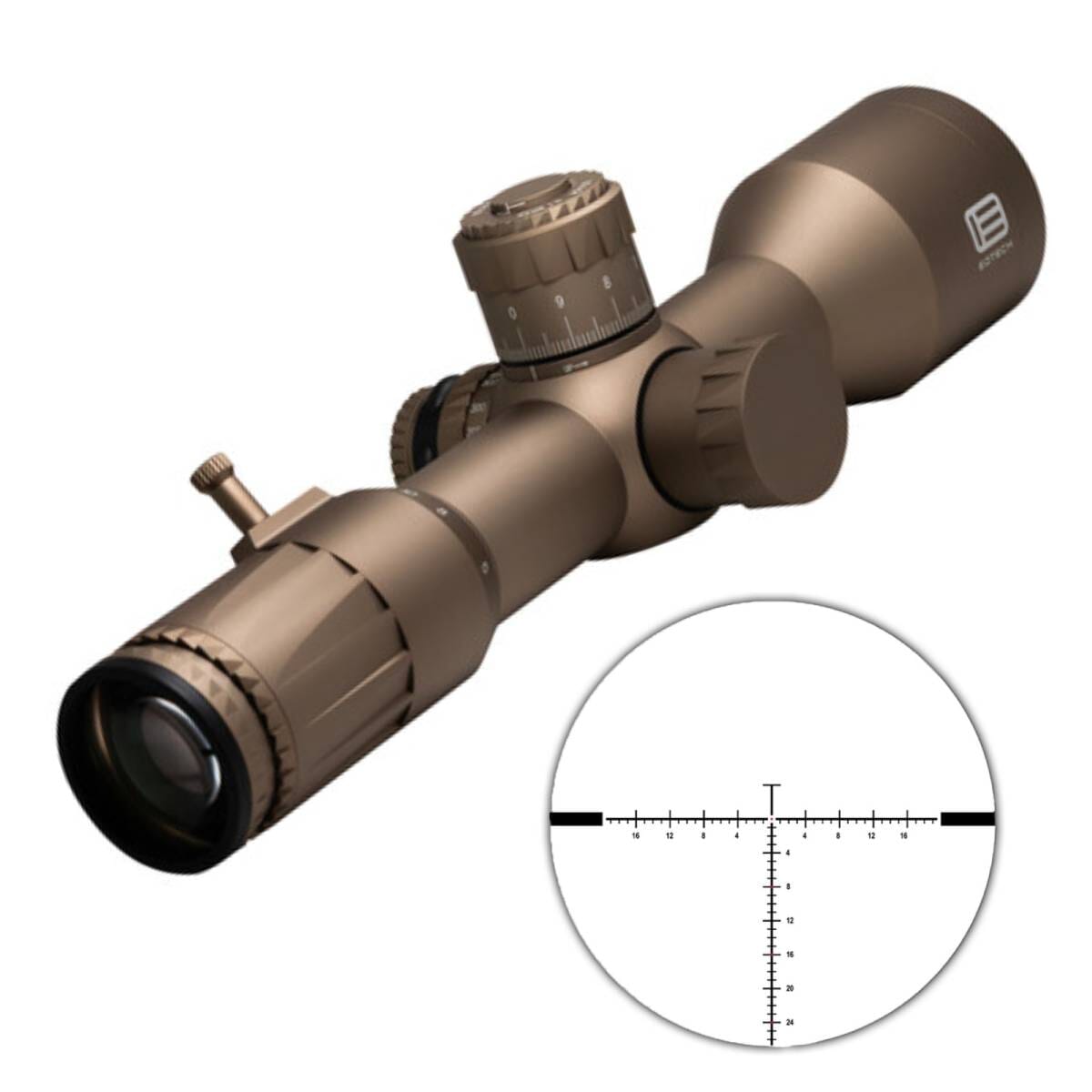 EOTech Vudu 5-25x50mm FFP MD4 Tan/FDE (MOA) Riflescope VDU5