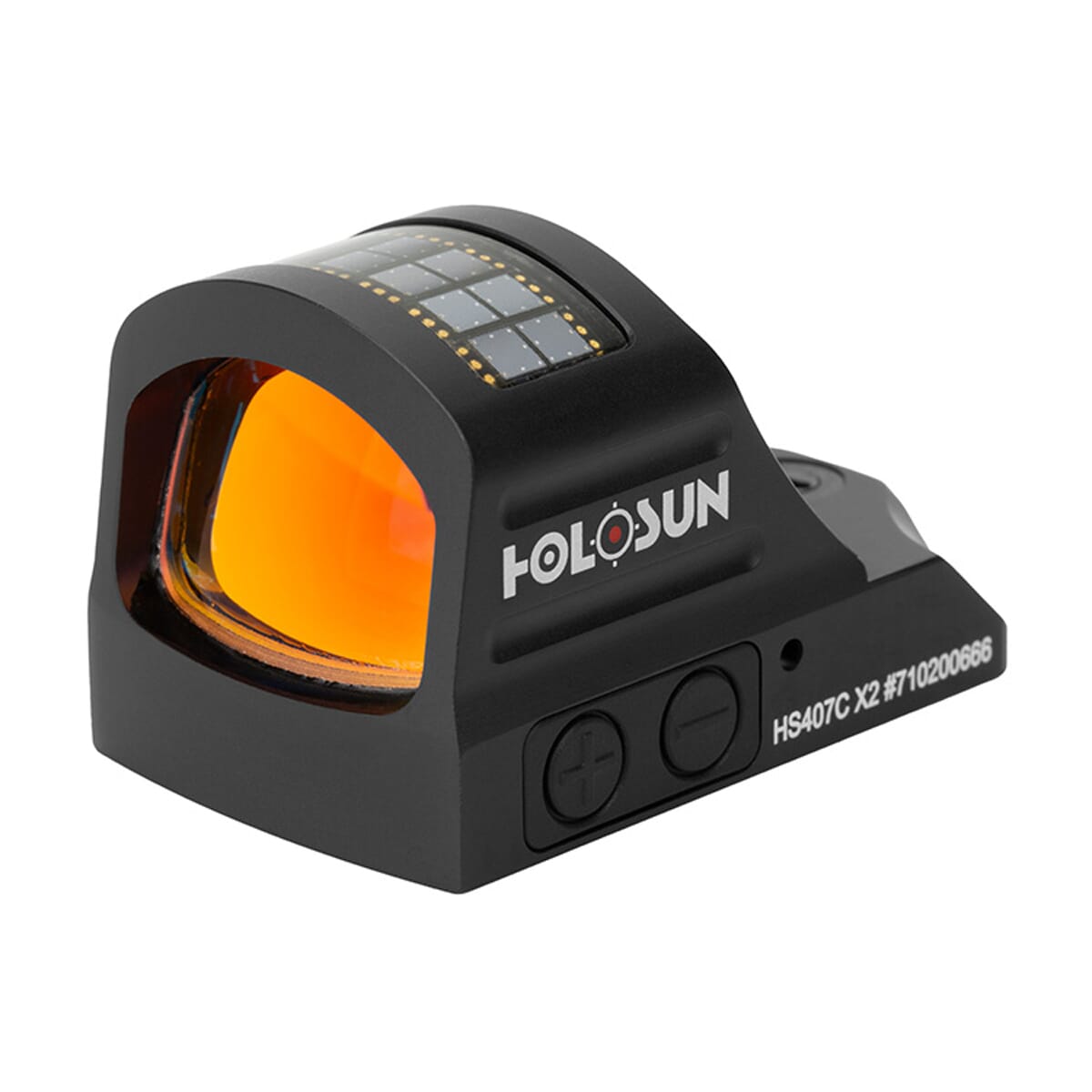 Holosun HS407C-X2 2MOA Dot Only Open Reflex Sight with Solar Failsafe and Shake Awake HS407C-X2