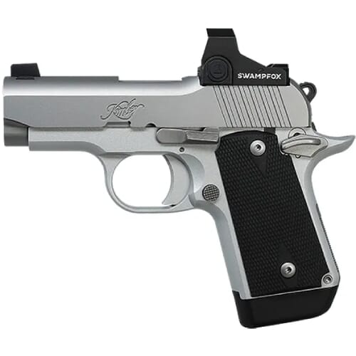 Kimber Micro 9 Stainless (oi) 9mm 8rd Pistol W Rear Swampfox Sentinel 3 