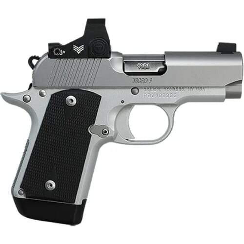 Kimber Micro 9 Stainless (OI) 9mm 8rd Pistol w/Rear Swampfox Sentinel 3 ...