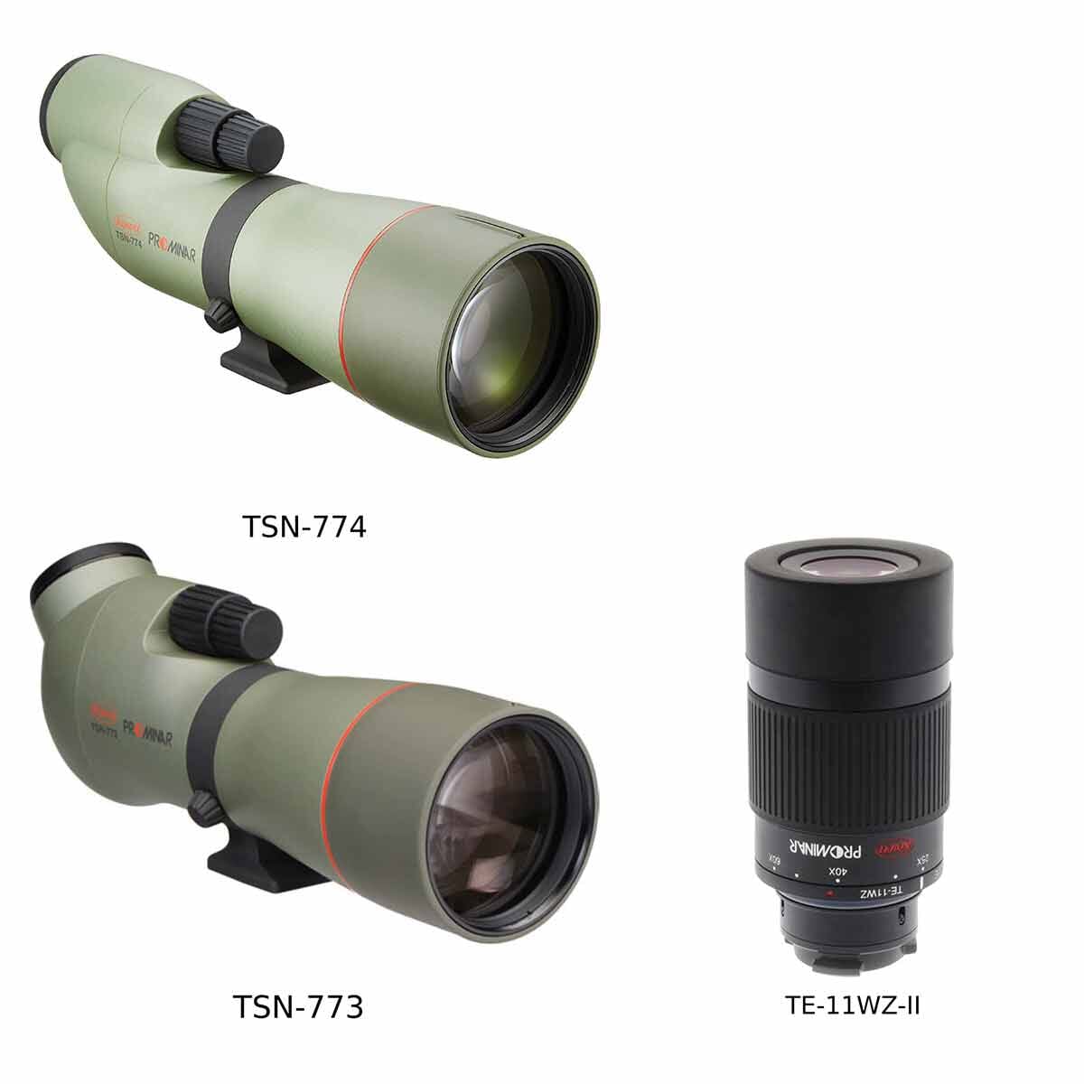 Kowa TSN-773/774 77mm Prominar Spotting Scope  TW-11WZ 30-70x Eyepiece  Package