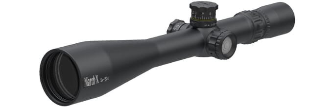 March X Tactical 5-50x56 MTR-5 Illuminated SFP Black Riflescope D50V56TI-MTR-5