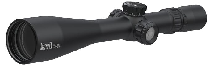 March FX Tactical 5-40x56 FML-1 Illuminated 0.1 MIL FFP Riflescope D40V56FIML10-FML-1