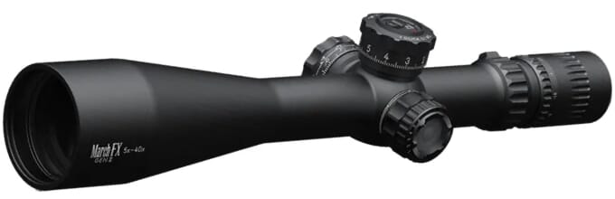 March FX Tactical Gen II 5-40x56 FML-1 Illuminated 0.1 MIL FFP Riflescope D40V56FIML10-G2-FML-1
