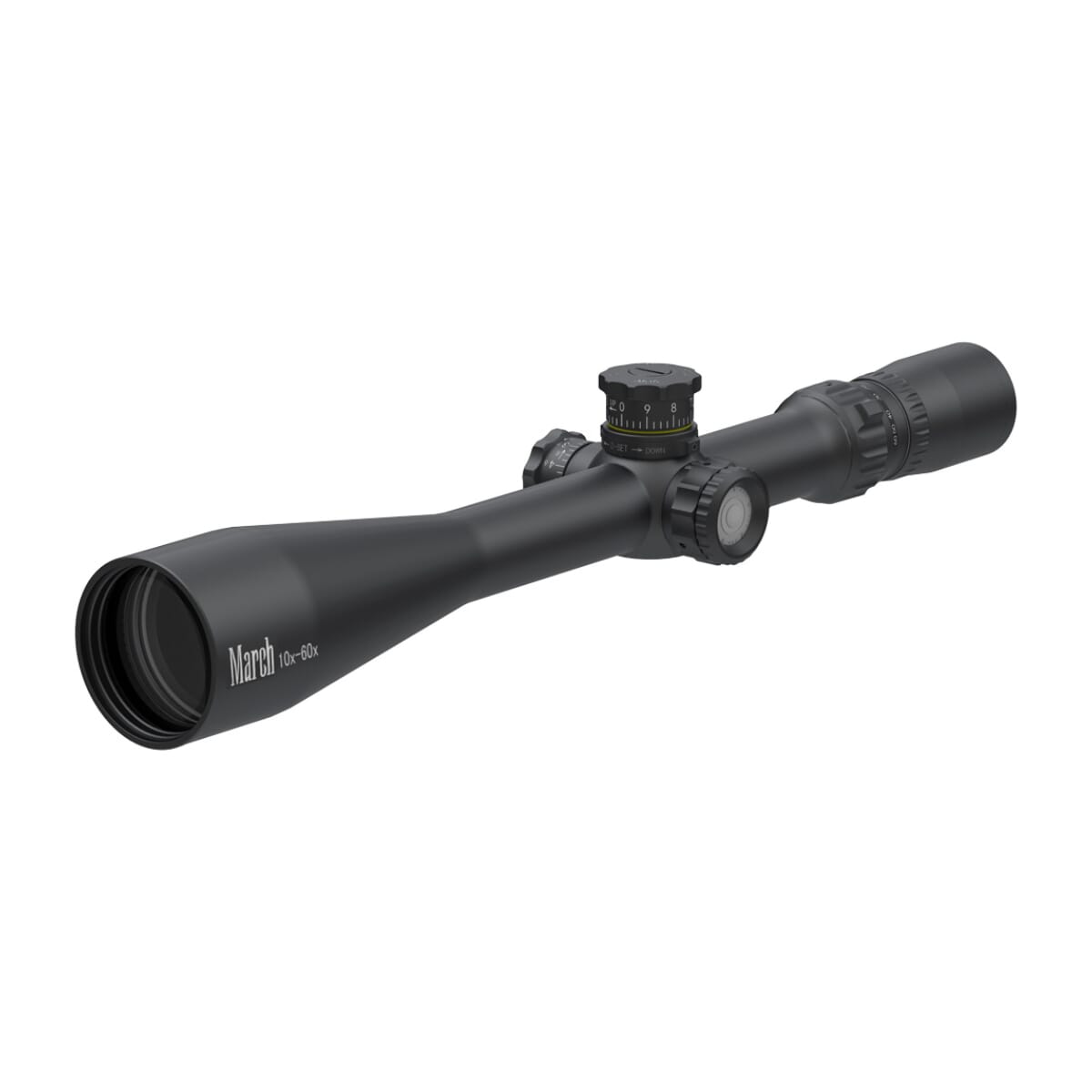 March Tactical 10-60x52mm MTR-2 Reticle 1/8MOA Illuminated Riflescope D60V52TI-MTR-2-800201