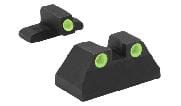 Meprolight Tru-Dot H&K 9mm/.40SW/.45ACP USP C Fixed Green Rear/Front Tritium Illum Pistol Sight Set 0115173101
