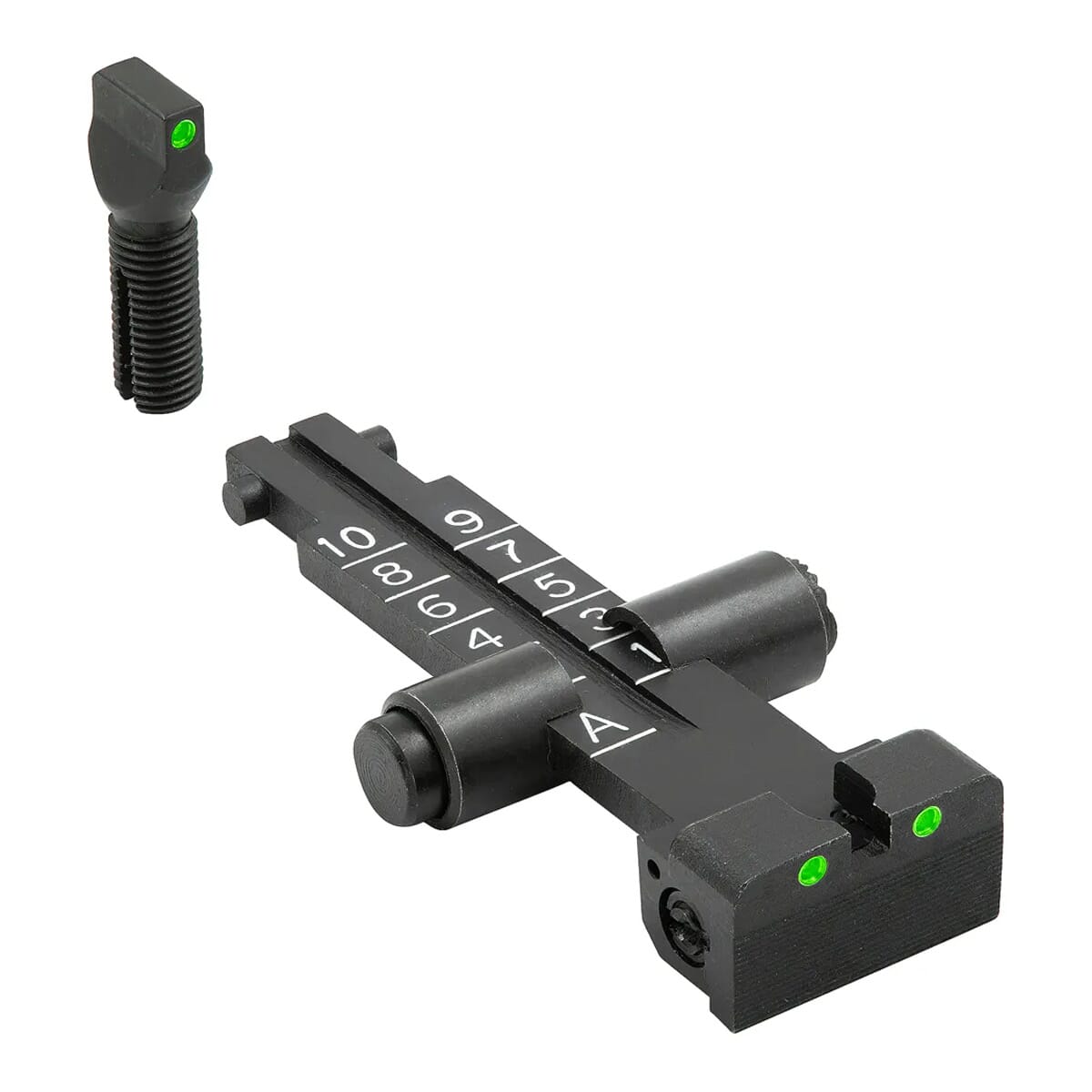 Meprolight Tru-Dot AK47 1000M Scale Green/Green Fixed Rifle Sight Set 1331153101