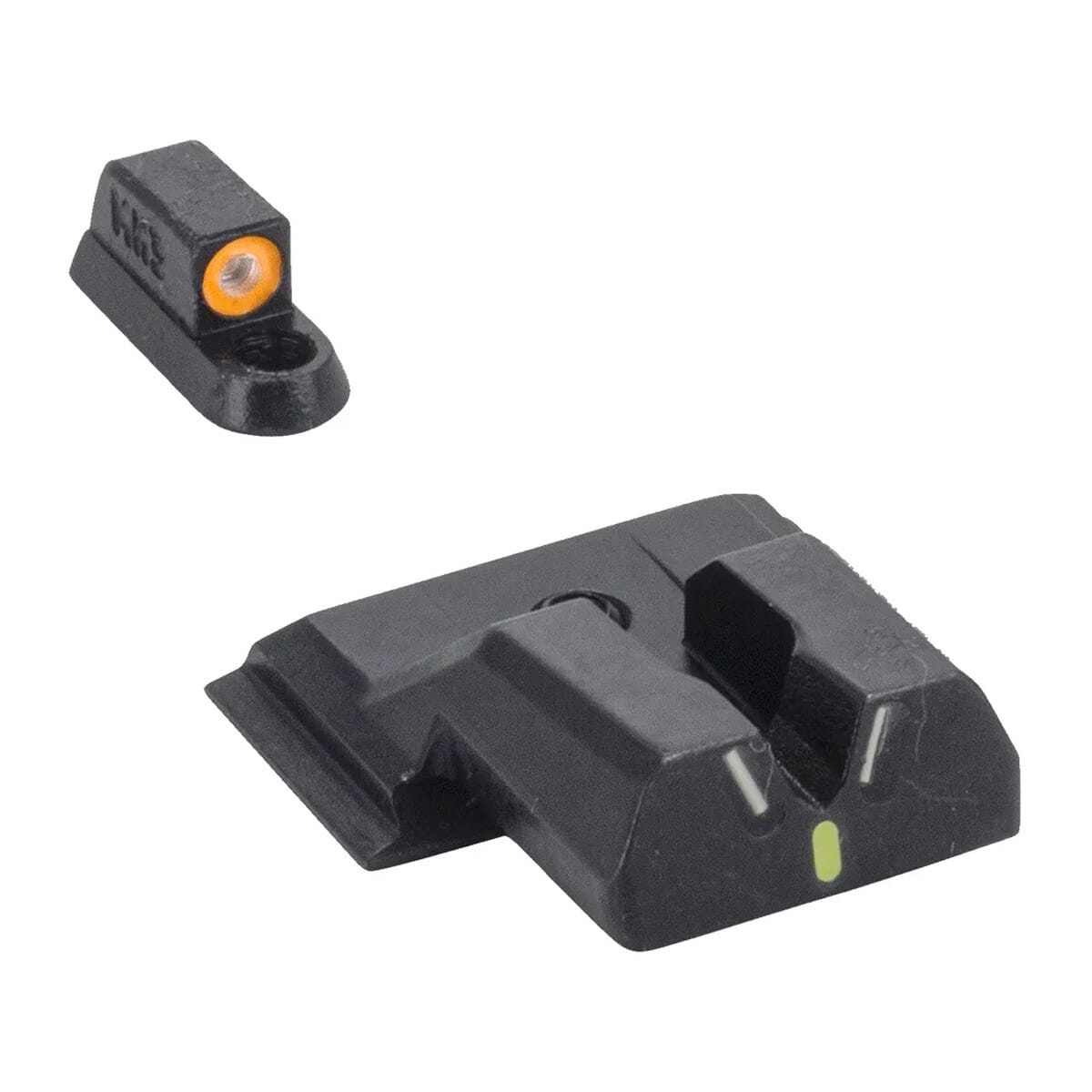 Meprolight Hyper Bright V Sight Sandw Mandp Shield Orange Ringgreen Fixed Pistol Sight Set 5206