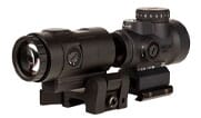Trijicon 1x25 MRO HD Combo Set; 68 MOA Reticle w/ 2.0 MOA Dot; Full Co-Witness AC32068 and 3X Magnifier w/ Adjustable Height Quick Release, Flip to Si