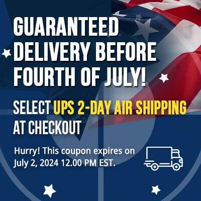 guaranteed delivery before fourth of july