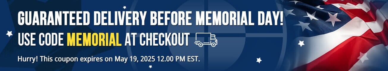 guaranteed delivery before memorial day