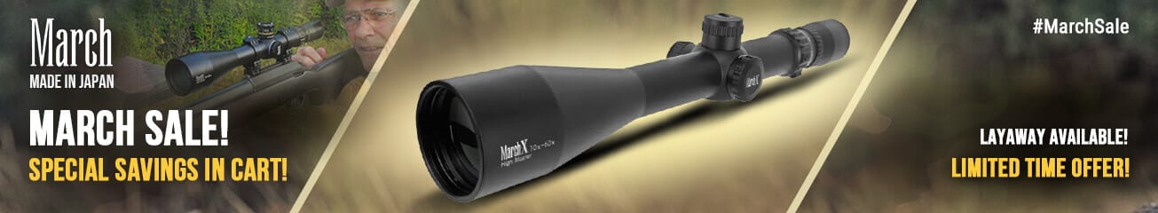 March Riflescopes Sale