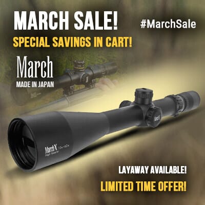 March Riflescopes Sale