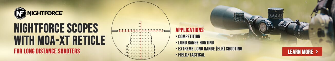 MOA-XT Nightforce Newest Tree Style Long Range Reticle