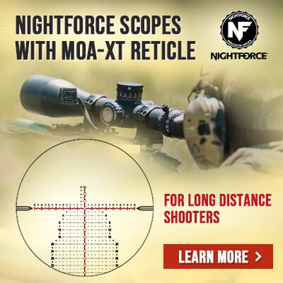 MOA-XT Nightforce Newest Tree Style Long Range Reticle