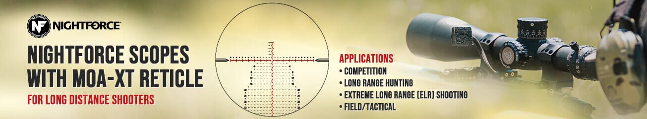 MOA-XT Nightforce Newest Tree Style Long Range Reticle